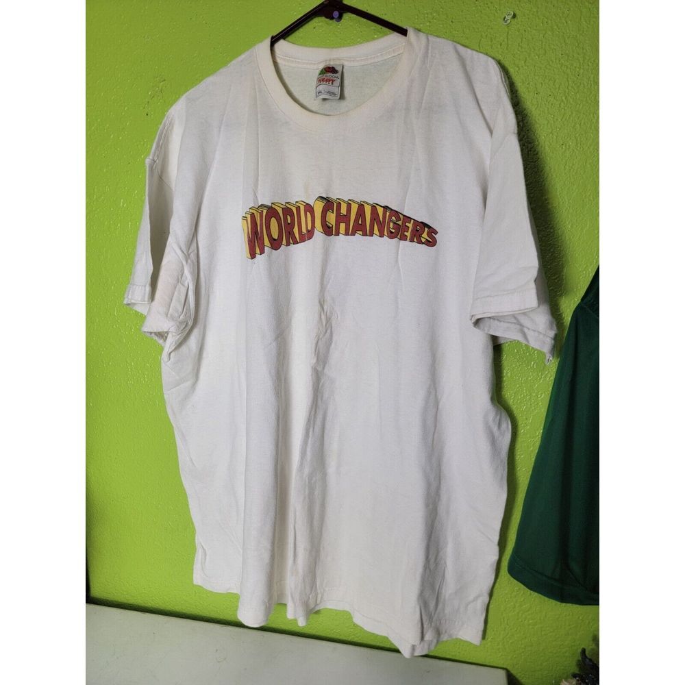 Vintage T-Shirt World Changers Spellout North American Mission Board 2XL Y2K